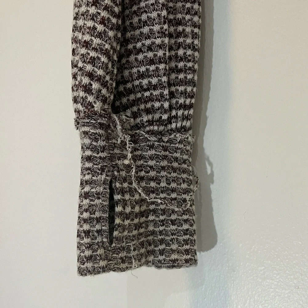 Free People Cropped Turtleneck Sweater Wine